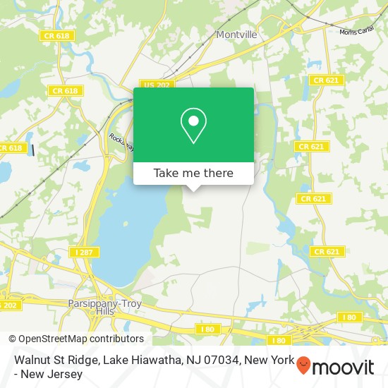 Walnut St Ridge, Lake Hiawatha, NJ 07034 map