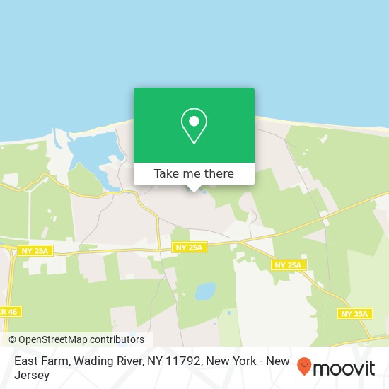 Mapa de East Farm, Wading River, NY 11792