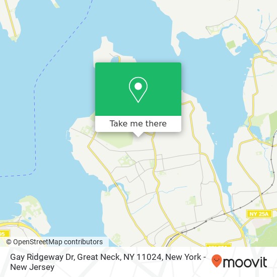 Mapa de Gay Ridgeway Dr, Great Neck, NY 11024