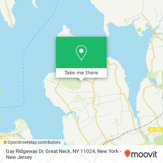 Mapa de Gay Ridgeway Dr, Great Neck, NY 11024