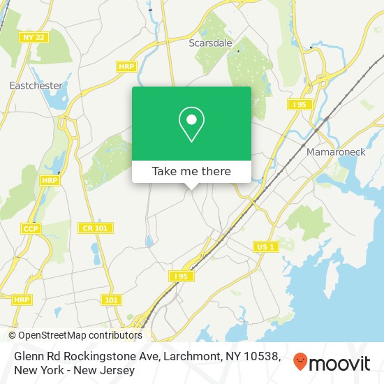 Glenn Rd Rockingstone Ave, Larchmont, NY 10538 map