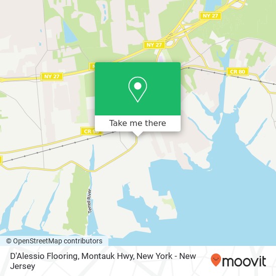 Mapa de D'Alessio Flooring, Montauk Hwy