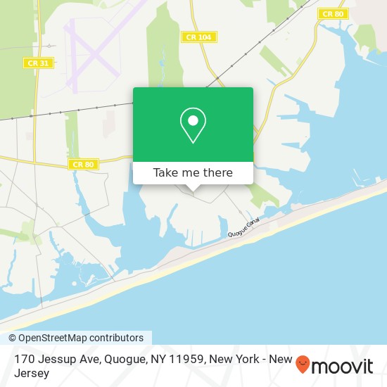 170 Jessup Ave, Quogue, NY 11959 map