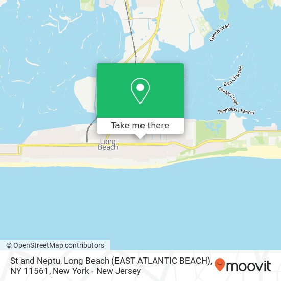 Mapa de St and Neptu, Long Beach (EAST ATLANTIC BEACH), NY 11561