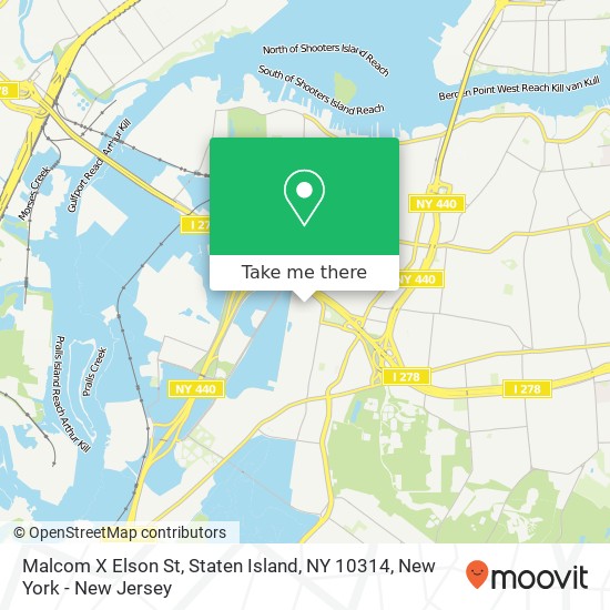 Malcom X Elson St, Staten Island, NY 10314 map
