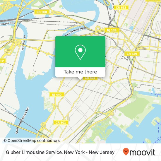 Gluber Limousine Service map