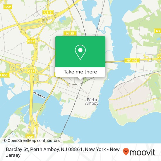Mapa de Barclay St, Perth Amboy, NJ 08861