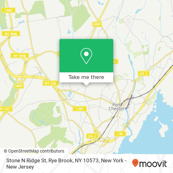 Mapa de Stone N Ridge St, Rye Brook, NY 10573