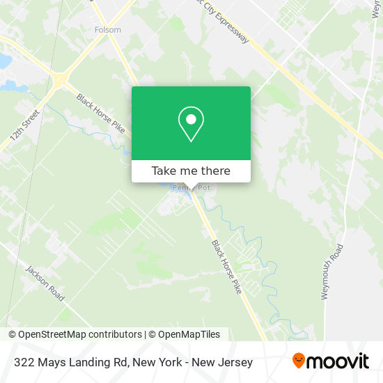 Mapa de 322 Mays Landing Rd