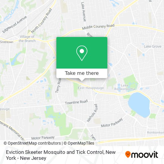 Mapa de Eviction Skeeter Mosquito and Tick Control