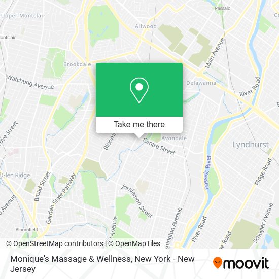 Monique's Massage & Wellness map