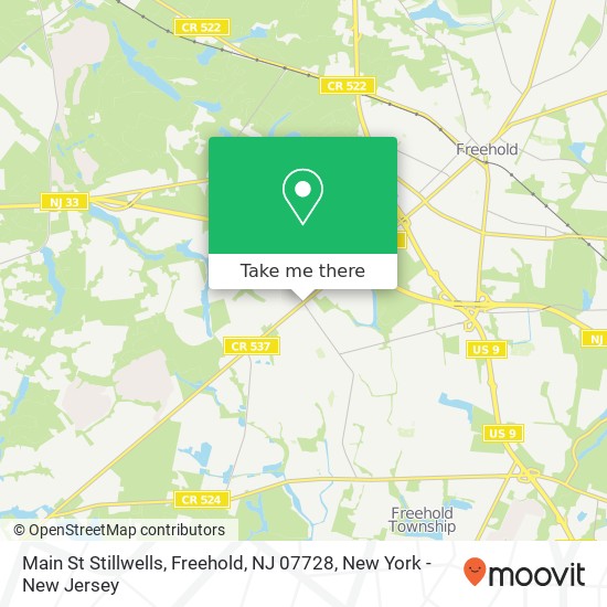 Mapa de Main St Stillwells, Freehold, NJ 07728