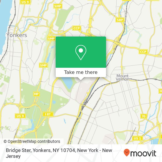 Mapa de Bridge Ster, Yonkers, NY 10704
