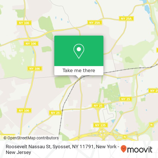 Mapa de Roosevelt Nassau St, Syosset, NY 11791