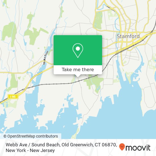 Mapa de Webb Ave / Sound Beach, Old Greenwich, CT 06870
