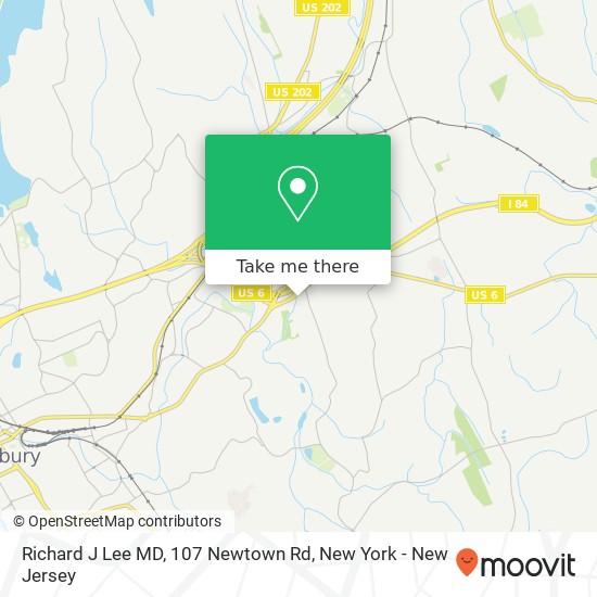 Richard J Lee MD, 107 Newtown Rd map