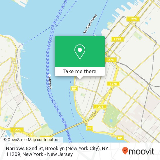 Mapa de Narrows 82nd St, Brooklyn (New York City), NY 11209