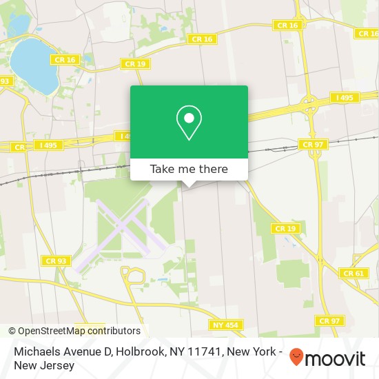 Mapa de Michaels Avenue D, Holbrook, NY 11741