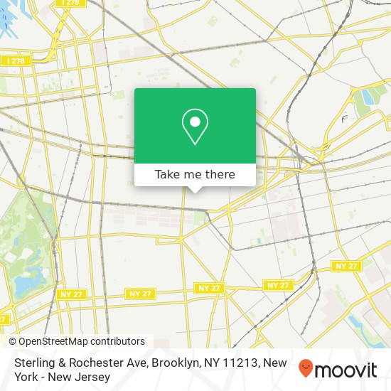 Sterling & Rochester Ave, Brooklyn, NY 11213 map