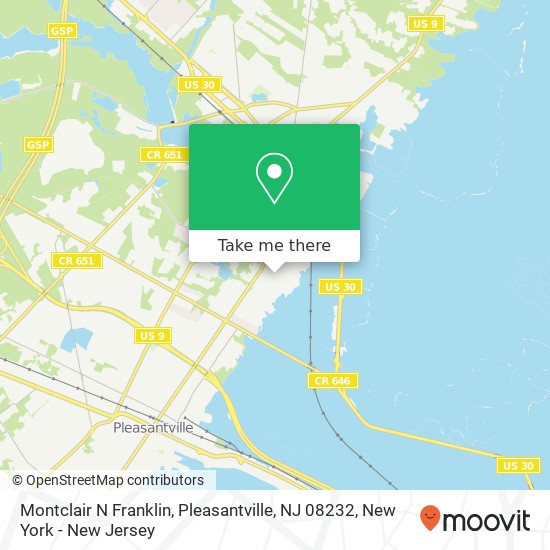 Mapa de Montclair N Franklin, Pleasantville, NJ 08232
