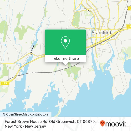 Forest Brown House Rd, Old Greenwich, CT 06870 map