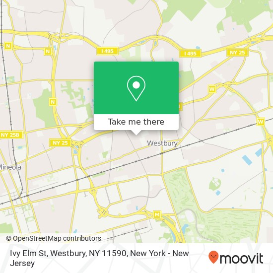 Mapa de Ivy Elm St, Westbury, NY 11590
