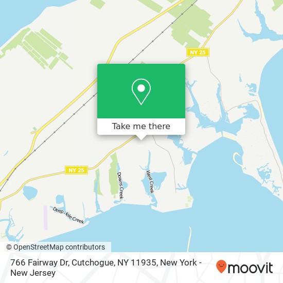 Mapa de 766 Fairway Dr, Cutchogue, NY 11935