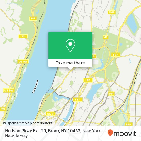 Hudson Pkwy Exit 20, Bronx, NY 10463 map