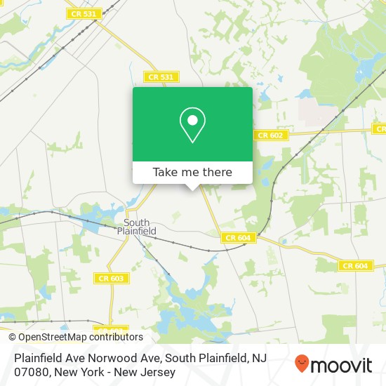 Plainfield Ave Norwood Ave, South Plainfield, NJ 07080 map