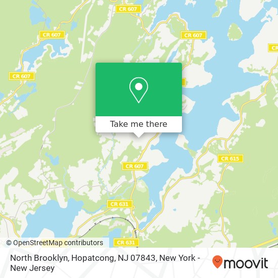 Mapa de North Brooklyn, Hopatcong, NJ 07843