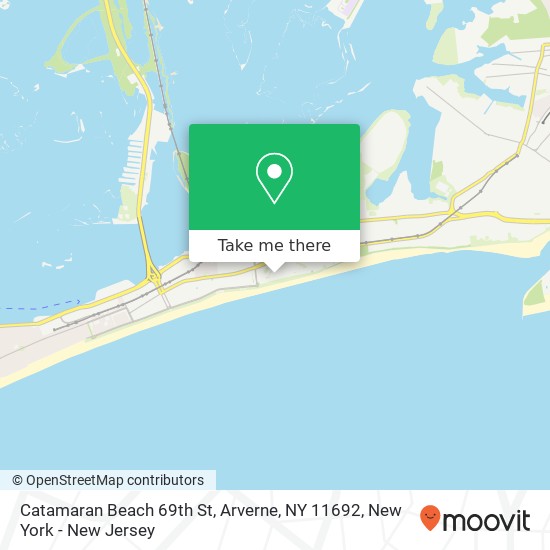 Mapa de Catamaran Beach 69th St, Arverne, NY 11692