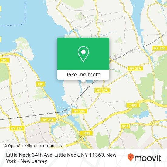 Mapa de Little Neck 34th Ave, Little Neck, NY 11363