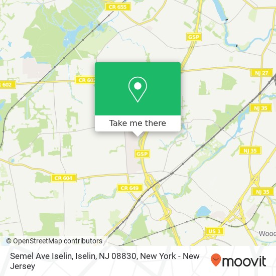 Semel Ave Iselin, Iselin, NJ 08830 map