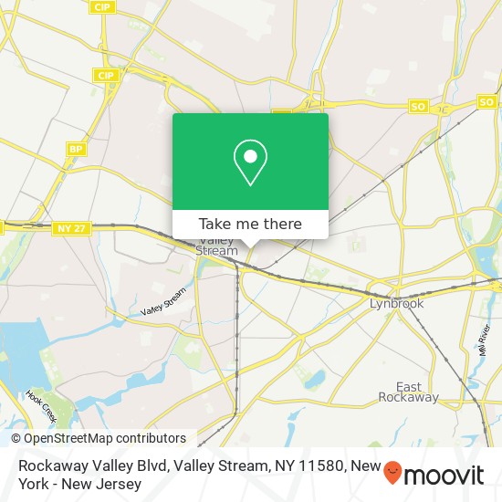 Rockaway Valley Blvd, Valley Stream, NY 11580 map