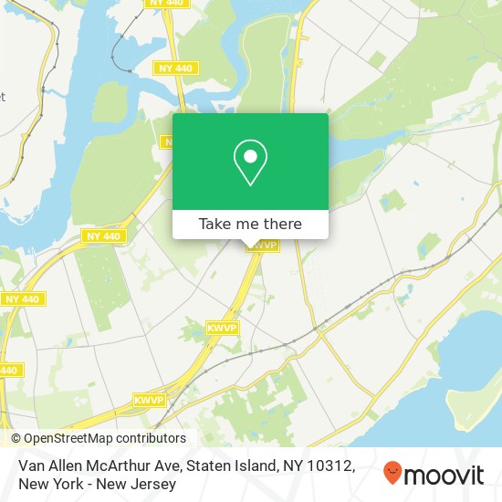 Van Allen McArthur Ave, Staten Island, NY 10312 map