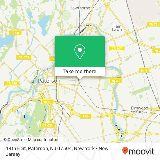 14th E St, Paterson, NJ 07504 map