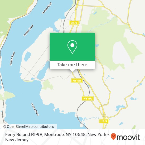 Ferry Rd and RT-9A, Montrose, NY 10548 map