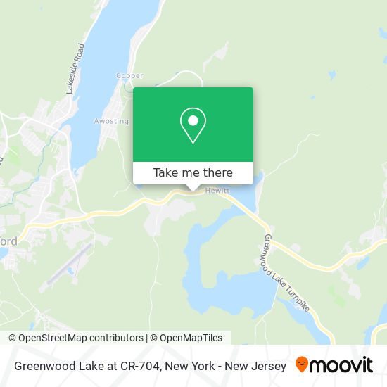 Mapa de Greenwood Lake at CR-704