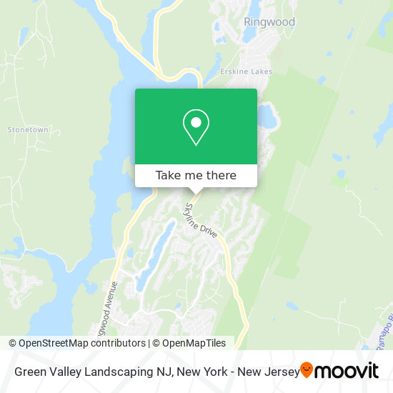 Green Valley Landscaping NJ map