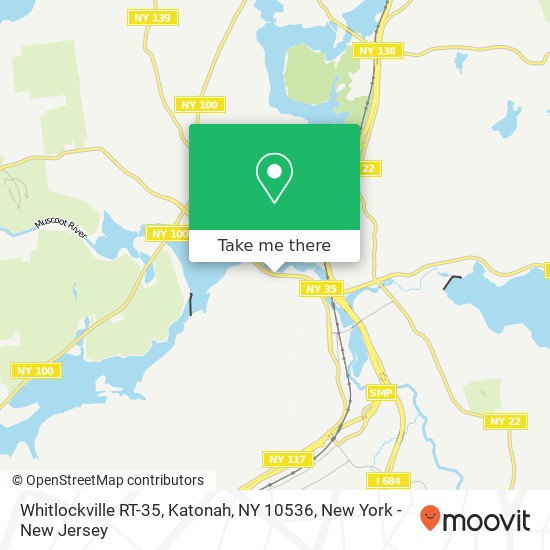 Mapa de Whitlockville RT-35, Katonah, NY 10536