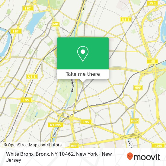 Mapa de White Bronx, Bronx, NY 10462