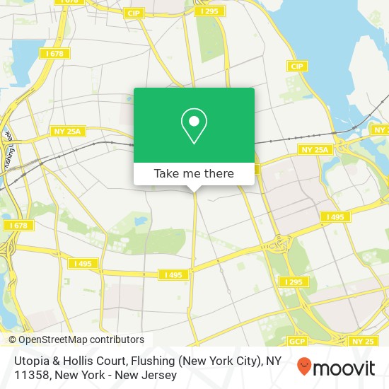 Utopia & Hollis Court, Flushing (New York City), NY 11358 map