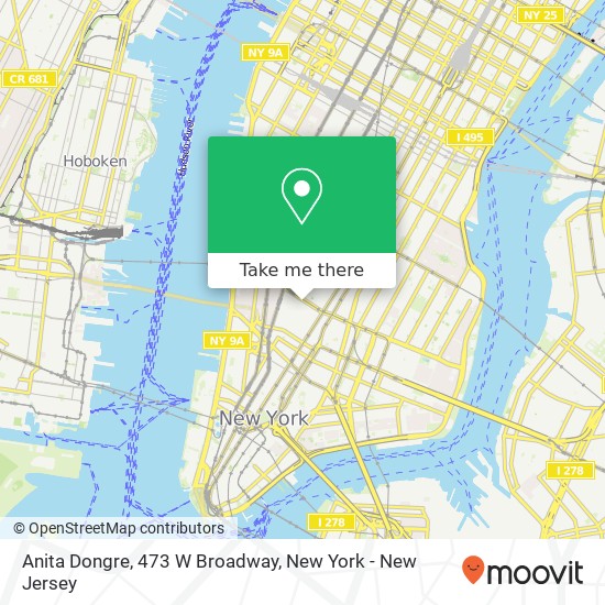 Mapa de Anita Dongre, 473 W Broadway