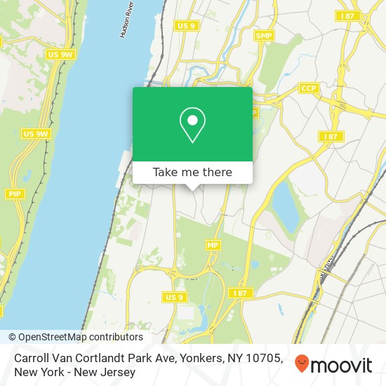 Mapa de Carroll Van Cortlandt Park Ave, Yonkers, NY 10705