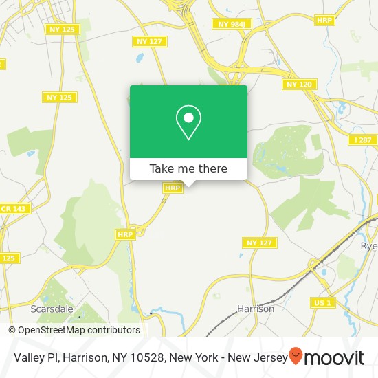 Mapa de Valley Pl, Harrison, NY 10528