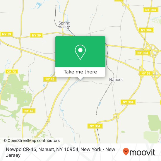 Mapa de Newpo CR-46, Nanuet, NY 10954