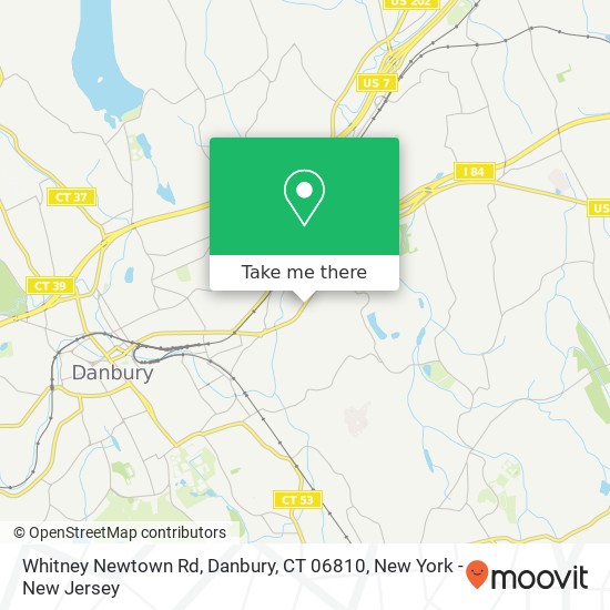 Whitney Newtown Rd, Danbury, CT 06810 map