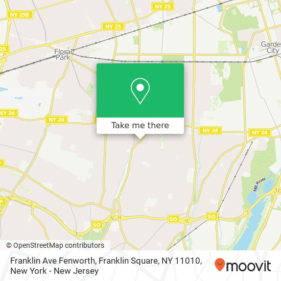 Franklin Ave Fenworth, Franklin Square, NY 11010 map