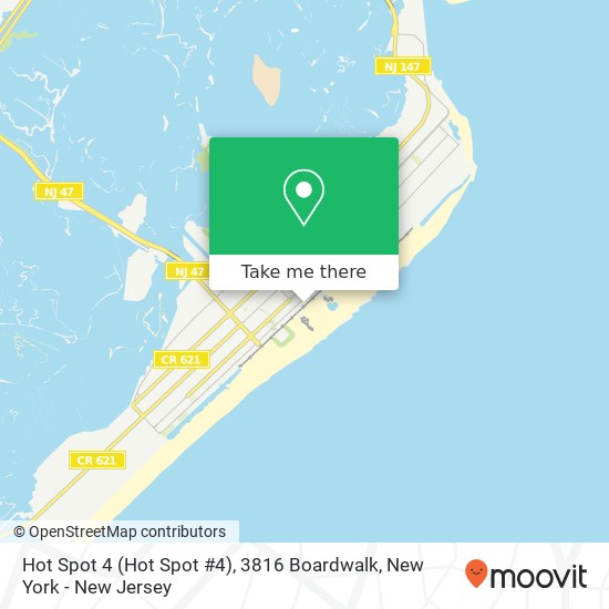 Mapa de Hot Spot 4 (Hot Spot #4), 3816 Boardwalk