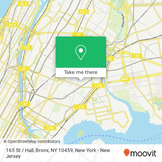 165 St / Hall, Bronx, NY 10459 map